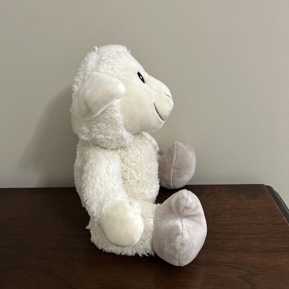 Silver One Lamb Plush Sheep Smiling Easter 8" - Picture 3 of 8